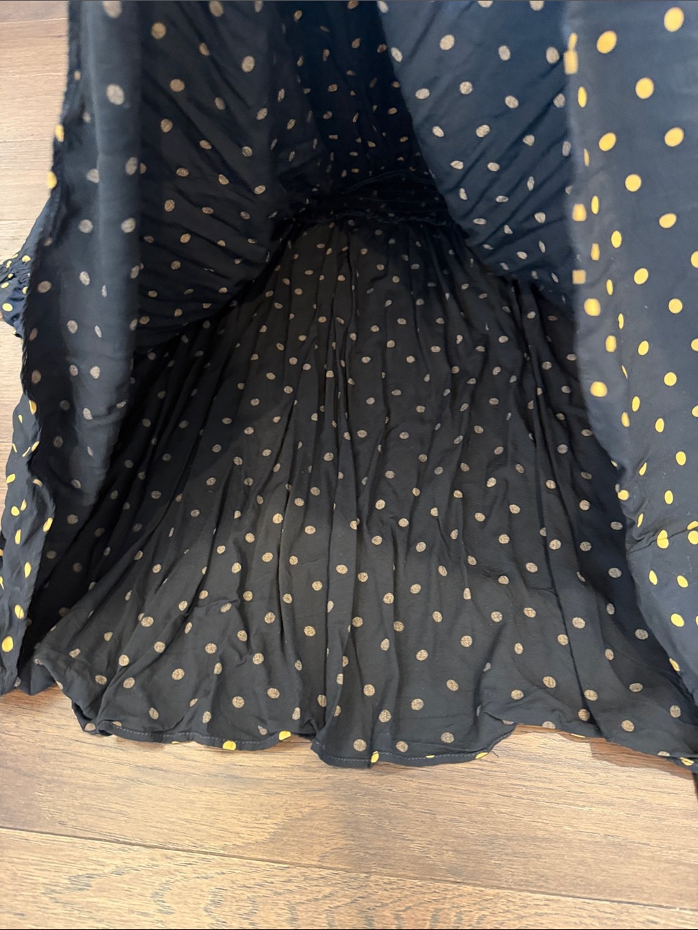 Madewell Lucie V-Neck Smocked Mini Dress in Oval Dot Medium - C1-111 - Picture 7 of 12